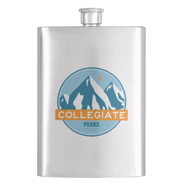 Collegiate Peaks Colorado Flask (Front)