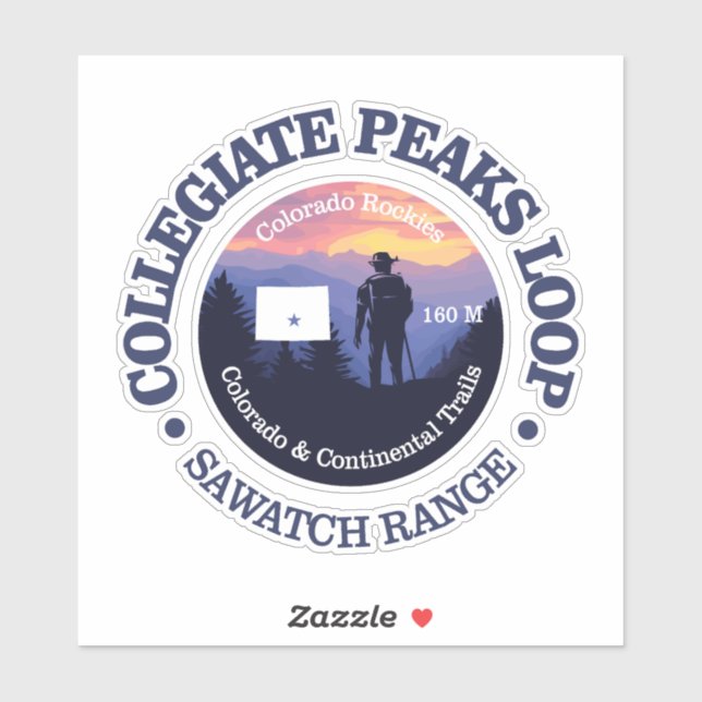 Collegiate Peaks (rd2) Sticker (Sheet)
