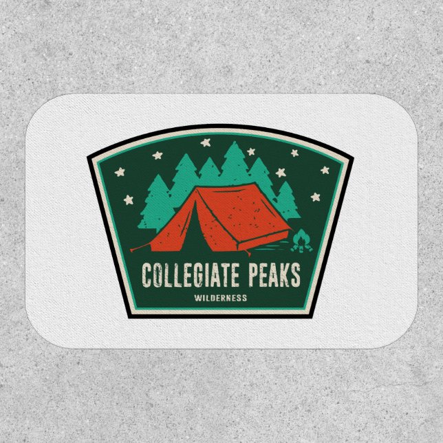 Collegiate Peaks Wilderness Colorado Camping Patch (Front)