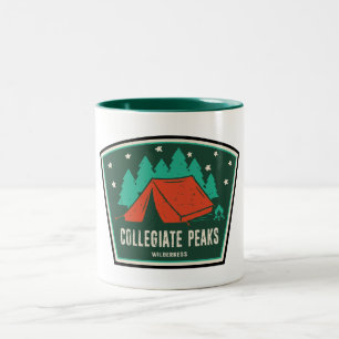 Collegiate Peaks Wilderness Colorado Camping Two-Tone Coffee Mug