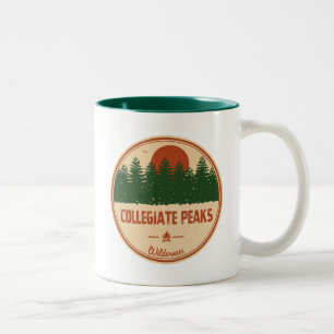 Collegiate Peaks Wilderness Colorado Two-Tone Coffee Mug