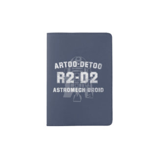 Collegiate Style R2-D2 Astromech Droid Graphic Passport Holder