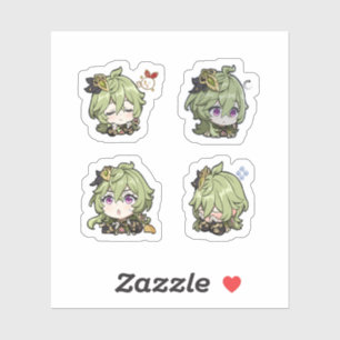 Collei Genshin Impact 4 Pack Sticker Sheet