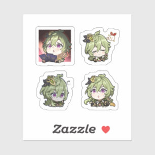 Collei Genshin Impact 4 Pack Sticker Sheet Extra