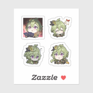 Collei Genshin Impact 4 Pack Sticker Sheet Extra