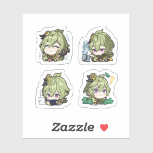 Collei Genshin Impact 4 Pack Sticker Sheet Extra P