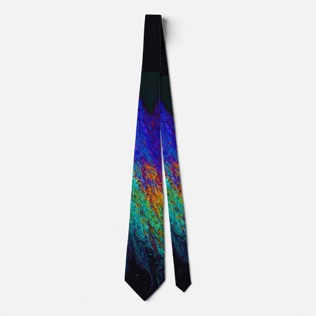 “Colliding Planets” Neck Tie (Front)