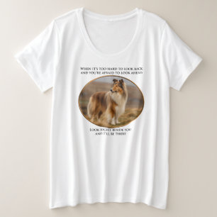 Collie Always By Your Side Plus Size T-Shirt