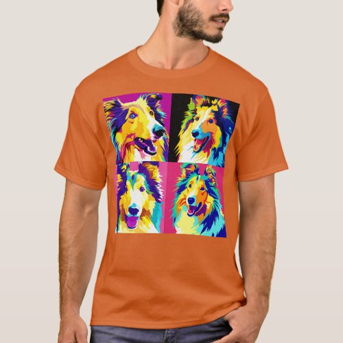 Collie Art Dog Lover Gifts T_Shirt