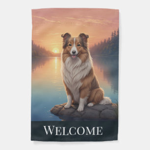 Collie by Lake Garden Flag