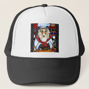Collie Chef Trucker Hat