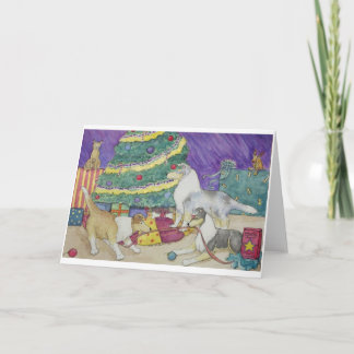 Collie Christmas Holiday Card