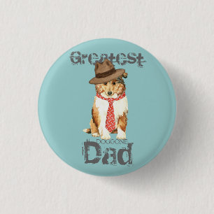 Collie Dad Button