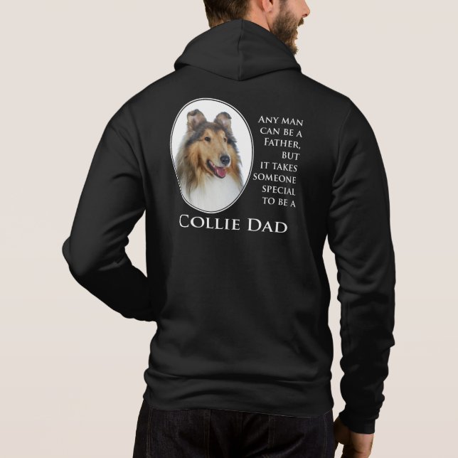 Collie Dad Hoodie (Back)