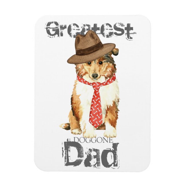 Collie Dad Magnet (Vertical)