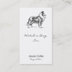 Collie Dog Appointment Card