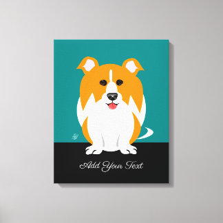 Collie Dog Canvas Print
