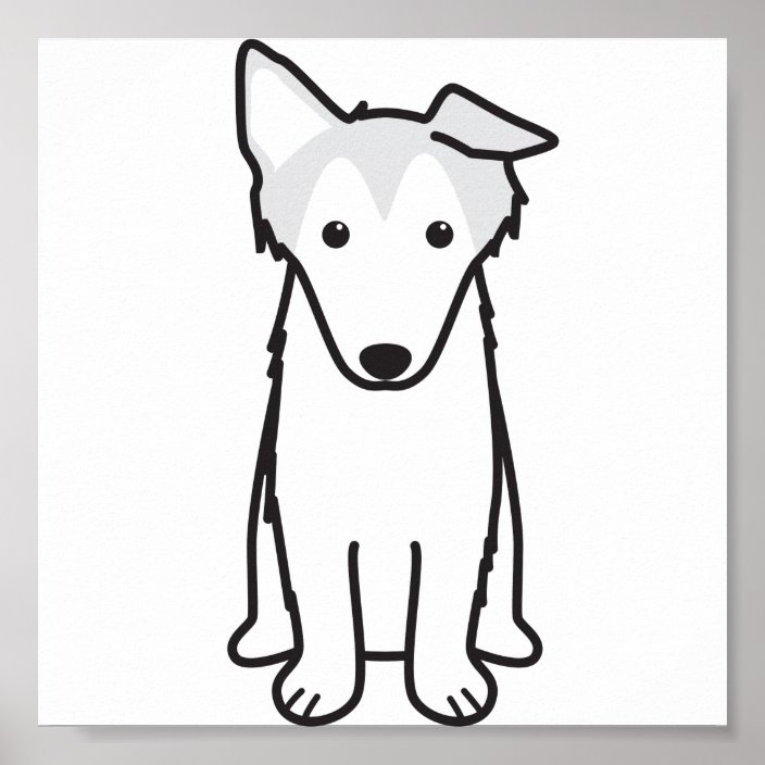 Collie Dog Cartoon Poster | Zazzle.com