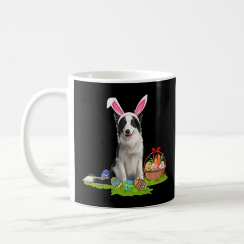Collie Dog Easter Egg Hunting Bunny Collie Easter  Coffee Mug