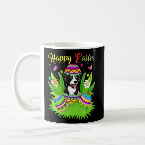 Collie Dog  Floral Easter Egg Funny Collie Easter  Coffee Mug