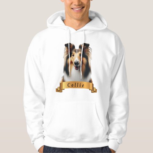 Collie dog hoodie
