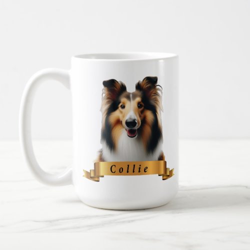 Collie dog love friendly cute sweet dog coffee mug