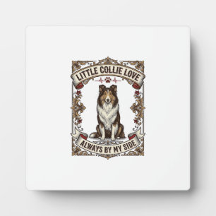 Collie Dog Lover Shirt with Vintage Engraving Quot Plaque