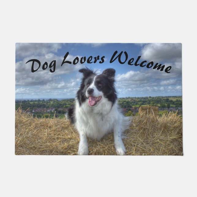 Collie Dog Lovers Doormat (Front)