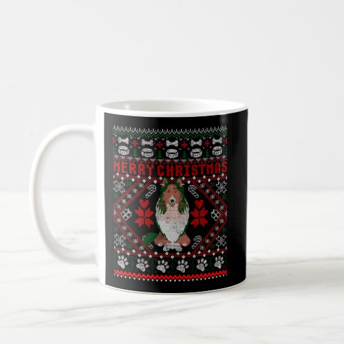 Collie Dog Merry Christmas Ugly Sweater Funny Gift Coffee Mug