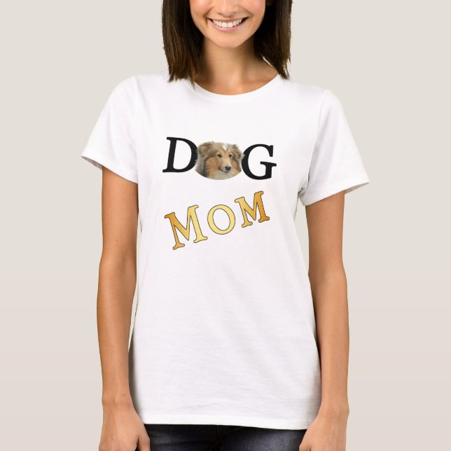 Collie Dog Mom 1 Sided Light T-Shirt (Front)