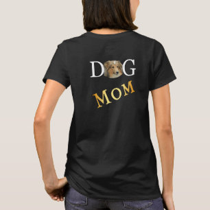Collie Dog Mom 2 Sided Dark T-Shirt