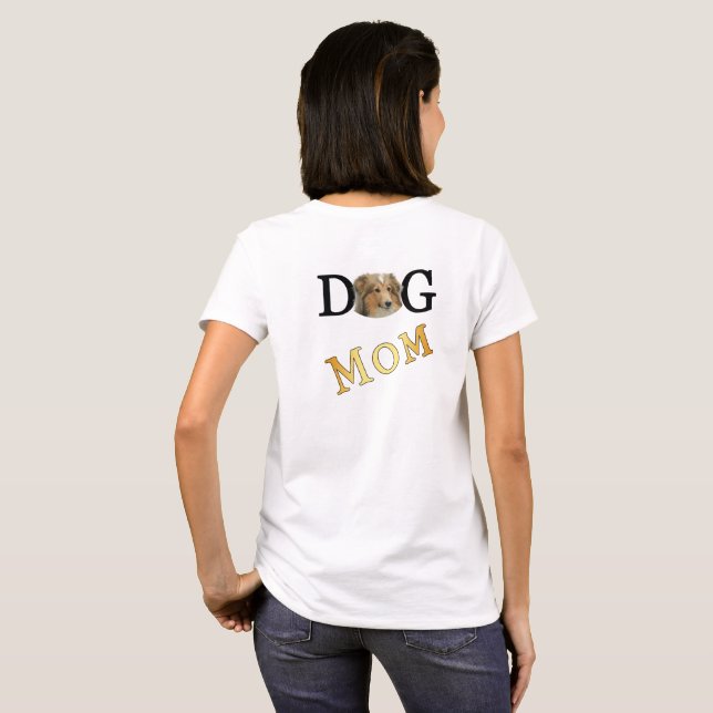 Collie Dog Mom 2 Sided Light T-Shirt (Back Full)