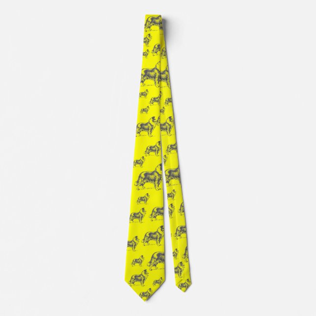 Collie Dog Neck Tie (Front)