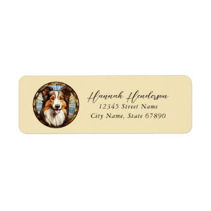 Collie Dog Return Address Label