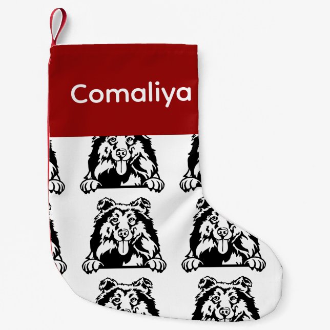 Collie dog  socks Customized dog Socks - Put Y (Front)