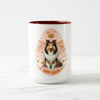 Collie Egg Two-Tone Coffee Mug
