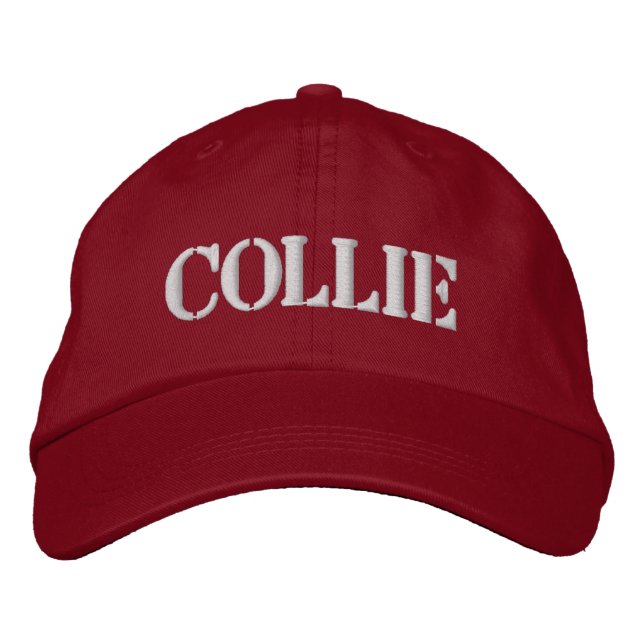 COLLIE EMBROIDERED BASEBALL CAP (Front)