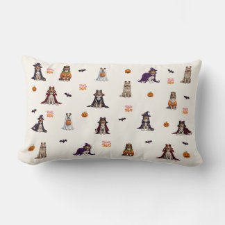 Collie Halloween Lumbar Pillow