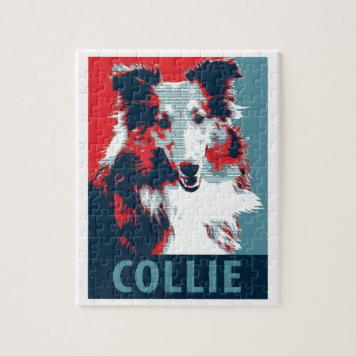 Collie Hope Parody Poster Jigsaw Puzzle