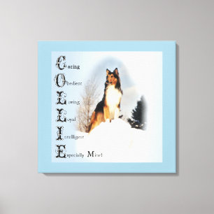 Collie Is... Rough Collie Art Canvas Print