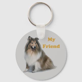 Collie Keychain