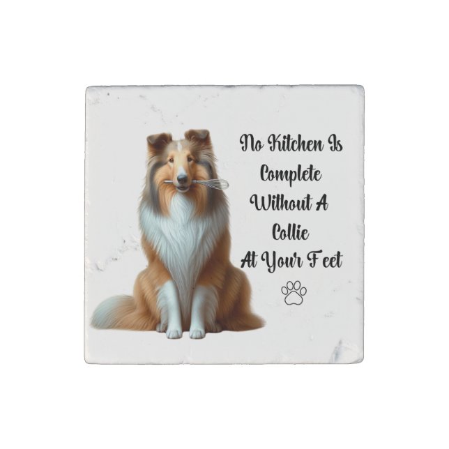 Collie Kitchen Magnet (Front)
