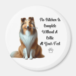 Collie Kitchen Magnet
