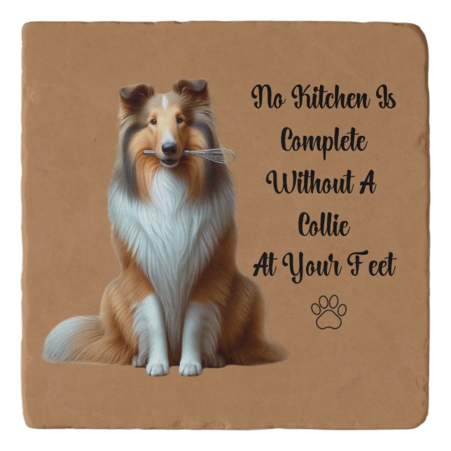 Collie Kitchen Trivit Trivet (Front)