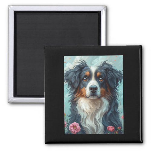 Collie Lovable Look  Magnet