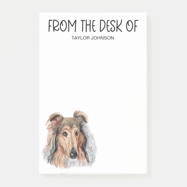 Collie Lover Post-it Notes (Front)