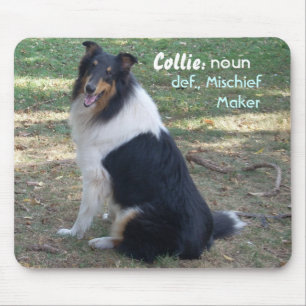 Collie: Mischief Maker Mouse Pad