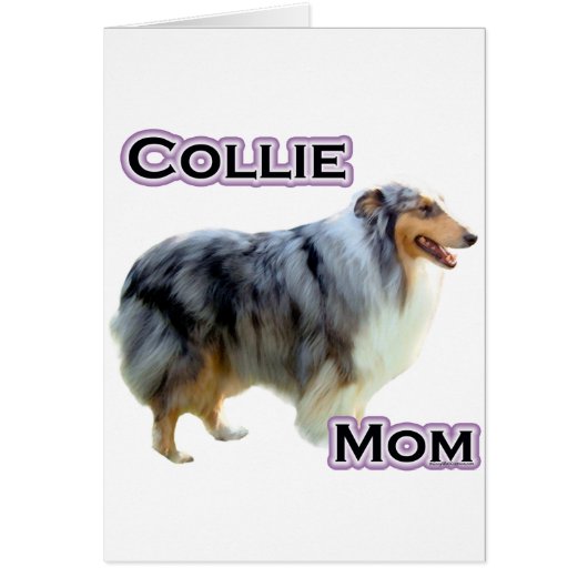 Collie Mom 4 Cards (Front)