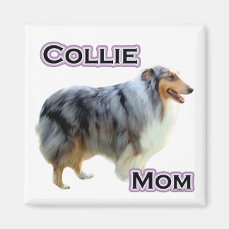 Collie Mom 4 - Magnet