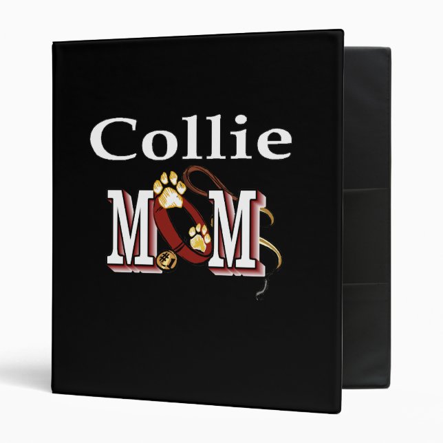 Collie Mom Gifts 3 Ring Binder (Front/Inside)